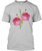 Pink Flower T-Shirt Made In the USA Size S To 5XL