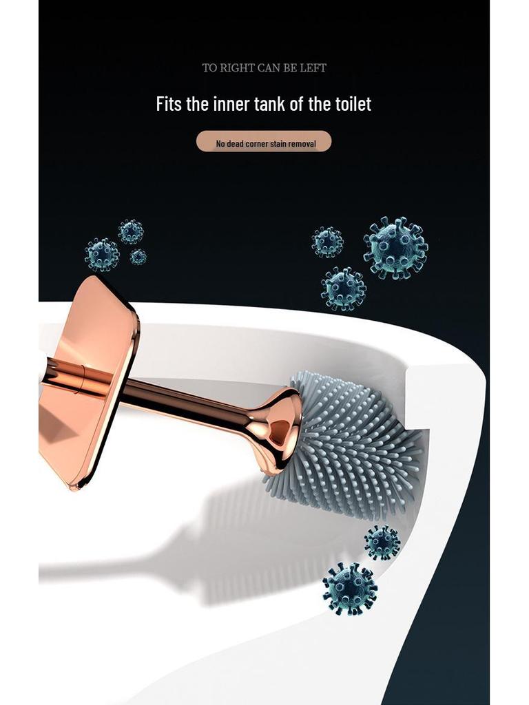 360° Wall-Mounted Silicone Toilet Brush, Golf Design