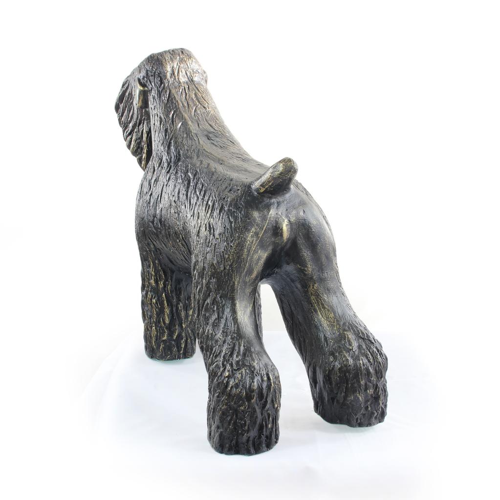 Czarny Terier Rosyjski, Russian Black Terrier - Statuetka Psa W Naturalnym Rozmiarze, Figura W Skali 1:1, Posąg Do Ogrodu Marki Art-Dog