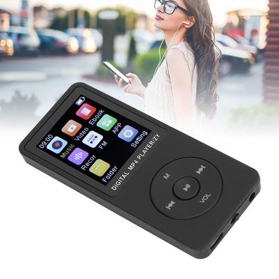 MP3-Player mit 5.0 HiFi 1,8-Zoll-Bildschirm Tragbarer MP3-Musikplayer mit UKW-Radio Voice Recorder E-Book für Sport Laufen