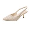 Chic High Heel Slide Sandals For Women Summer Dress Casual Footwear