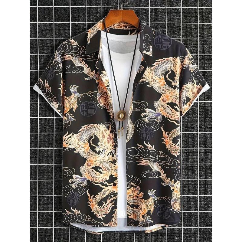 Cartoon Animal Graphic Men's Funny Shirt 3D Print Quick Dry Short-sleeved Tops Casual Men Clothes Summer Street Fashion Shirts
