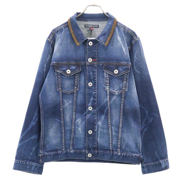

Brand new BLUE MONSTER CLOTHING Denim Jacket L stretch G jacket Men s Used