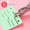 1PC Single Hole Punch 8 Sheet Capacity 6mm Diameter Hole Puncher Hand Paper Scrapbooking Punches for Home Office School Supplies