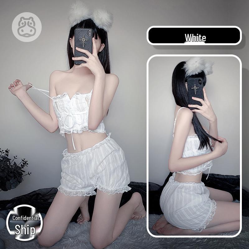 Aesthetic French Court Retro Lace Lingerie - Elegant Bedroom Sleepwear