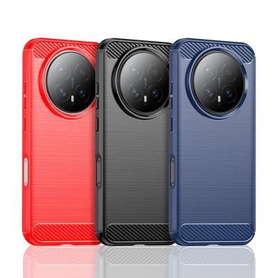 Für Cover Honor Magic 8 Hülle Honor Magic 8 Pro Stoßfest Anti-Knock Weiches Silikon Kohlefaser Rückseite Hülle Für Honor Magic 8 Hülle