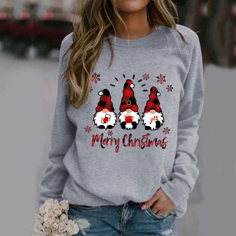 

Women s Long Sleeve Christmas Crewneck Fleece Hoodie Sweatshirt XS