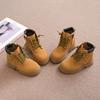 Kids Short Leather Boots Boys Girls Unisex Fashion Ankle Boots 2024 Brand New Auutmn Winter Big Children Rubber Boots Size 21-36