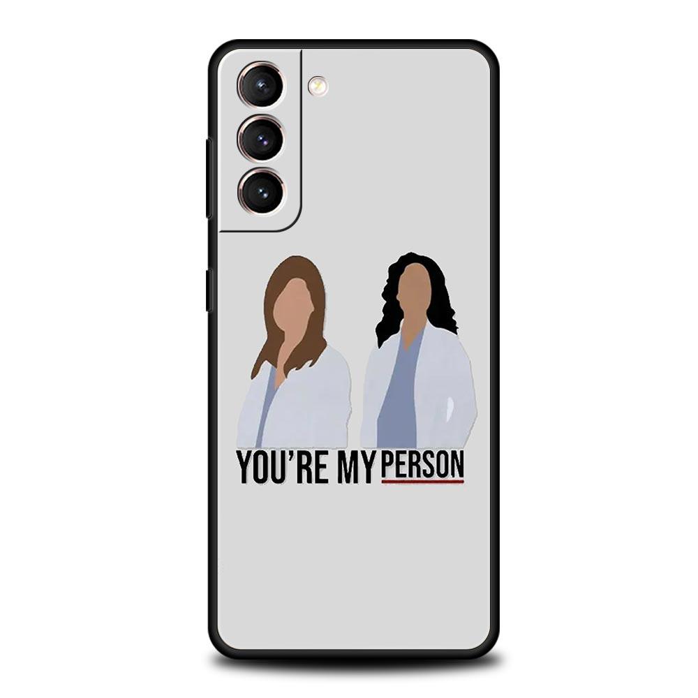 Greys Anatomy Du bist meine Person Handyhülle Für Samsung Galaxy S24 S23 S22 S20 Ultra S21 FE 5G S10 S9 Plus S10E S8 Weiche Hülle