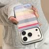 Bunte gestreifte Handyhülle für iPhone 17 und iPhone 17 Pro Max