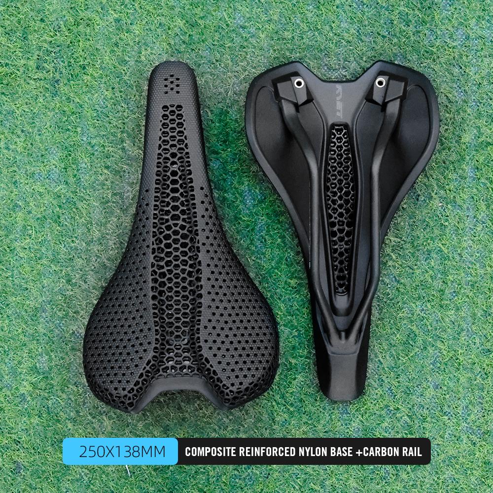 

RYET Carbon 3D Printed Saddle Ultralight 190g 7*9 Bike Seating For Men Women Triathlon Road MTB Mountain Gravel Cycling Parts Mixed Nylon Saddle