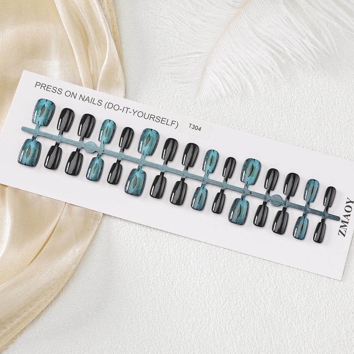 

[30 шт. в упаковке] Милые наклейки для лака для ногтей с изображением кошачьего глаза - Полная коллекция