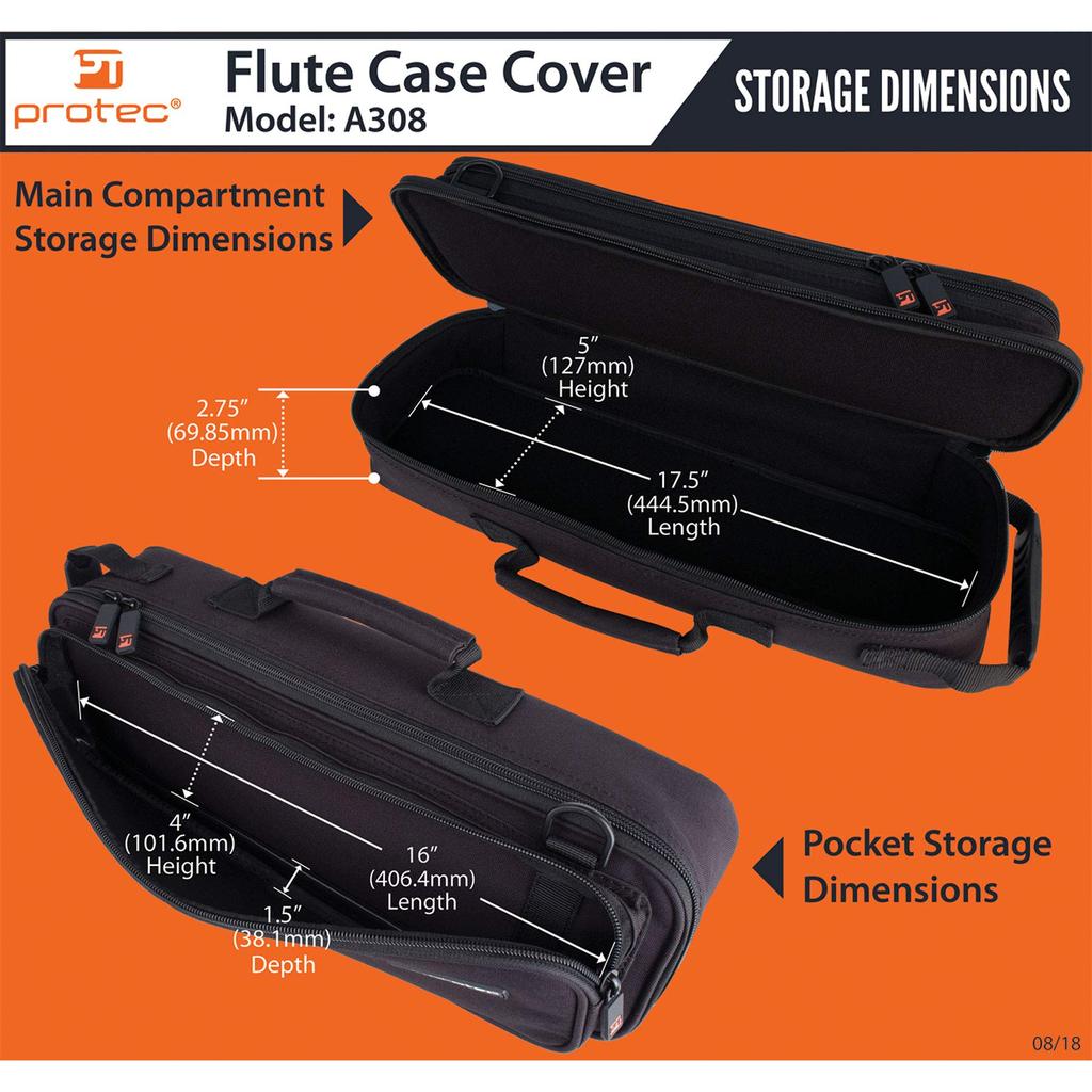 PROTEC Flute Case Cover A308 Black