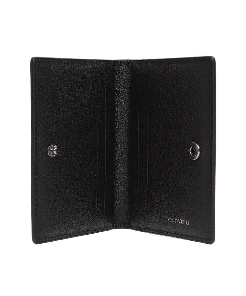 Benovero Cowhide Embossed Business Card Holder Black_Bmf1Acn1102K1