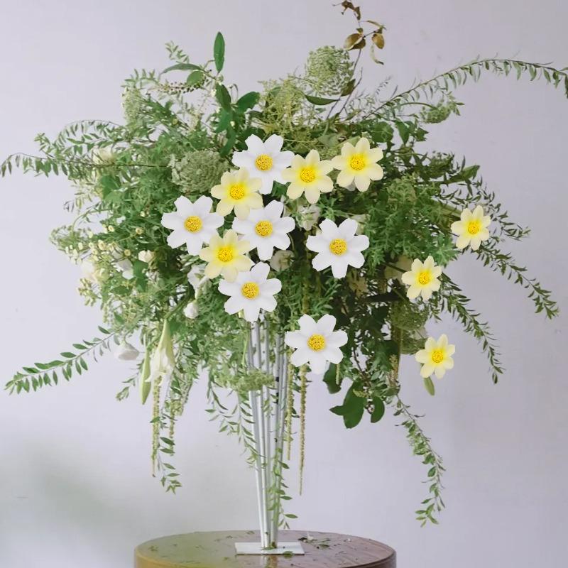50/1000pcs Artificial Mini Daisy Flowers 3.5cm Silk Fake Flowers Heads for Home Wedding Decoration DIY Sunflower Wreath Gifts