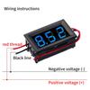 DC 3-30V Voltmetru digital Tester de tensiune Indicator Afișaj LED verde strălucitor Voltmetru cu două fire Monitor Montare pe panou motor auto