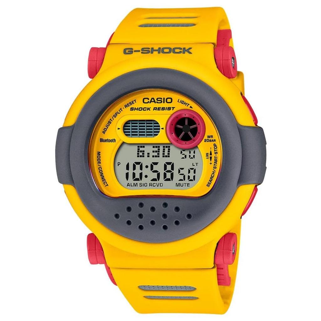 CASIO Jason Series Bluetooth Smartphone Interchangeable Japan G-Shock G-B001MVE-9 DW-001 Smartwatch, Link, Digital, Men's, Yellow, Bezel, Gimmick,