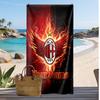 AC Mailand Personalisiertes Bedrucktes Strandtuch Fußballlogo Unterstützung Benutzerdefinierter Name Text Absorbierendes Handtuch Für Sport Reisen Besonderes Geschenk