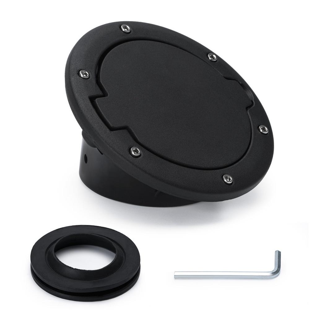 Gas Cap Cover Fuel Tank Door with Keys for   JK & Unlimited 2007-2018