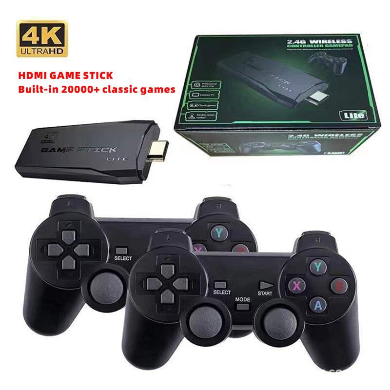 M8 HDMI HD Retro TV Game Console with Wireless Gamepad for Two-Player Arcade Fun