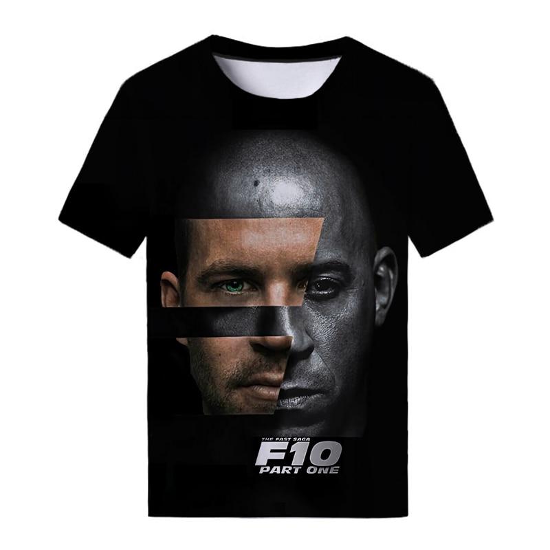 Summer Fast and Furious T-Shirts 3D Printed Streetwear Men Women