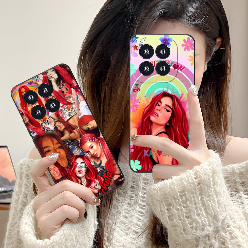 Karol G Latino Mobile Cell Phone Case for Xiaomi 15 14 13 12 Mi 11 T Ultra Lite Pro S X 5G Colorful Printing Cover Pretty Cover