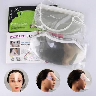 50 Stück Haarspray-Maske Gesichtsspray-Schild Professionelle Gesichtsschutzmaske Friseur Augenmaske Visiere Schönheitssalon-Zubehör