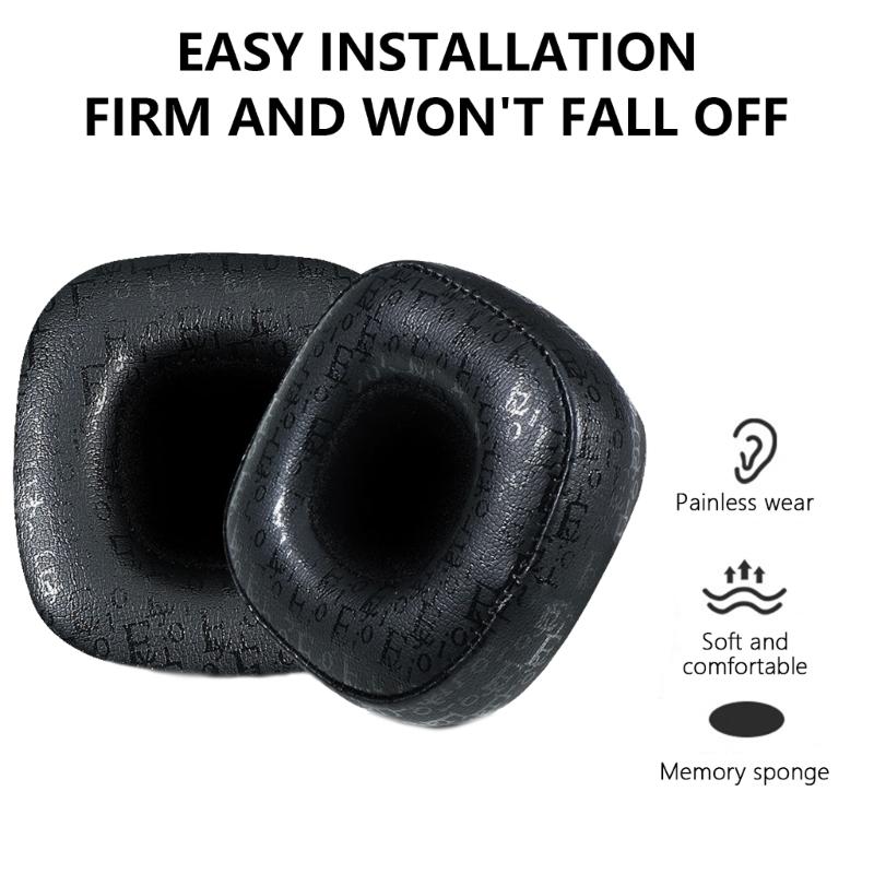 Ear Cushions for Majored 4 Headphones Soft and Comfortable Earpads Enhances Sound Easy Installation Black