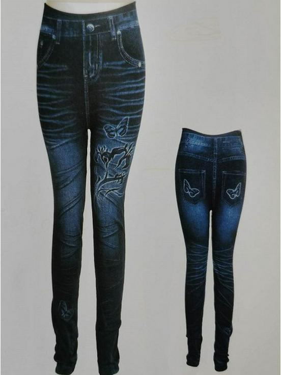 

Леггинсы из плотной искусственной джинсовой ткани «Tery» на осень/зиму B058, One Size