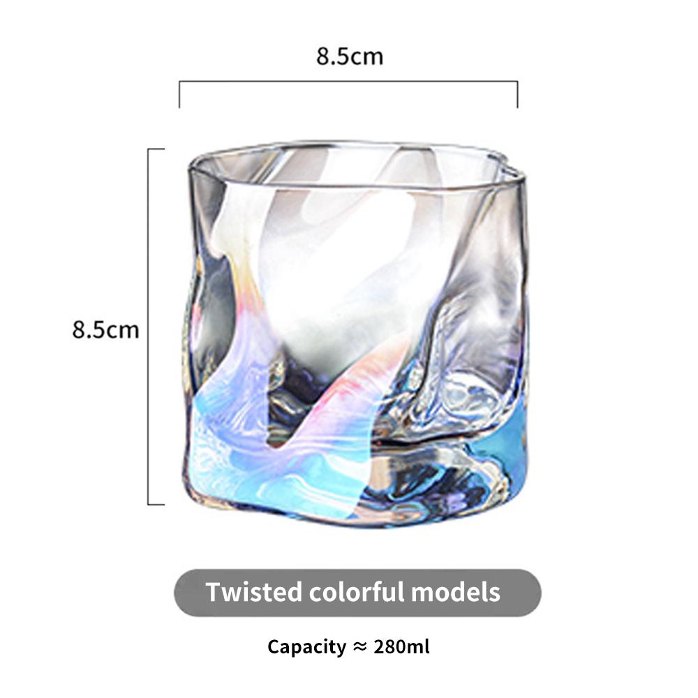 Whiskygläser im japanischen Stil, Kreatives unregelmäßiges Design, Kunstglas, Goldrand, Whisky-Bier-Tumbler, Chivas Brandy-Snifter-Glas