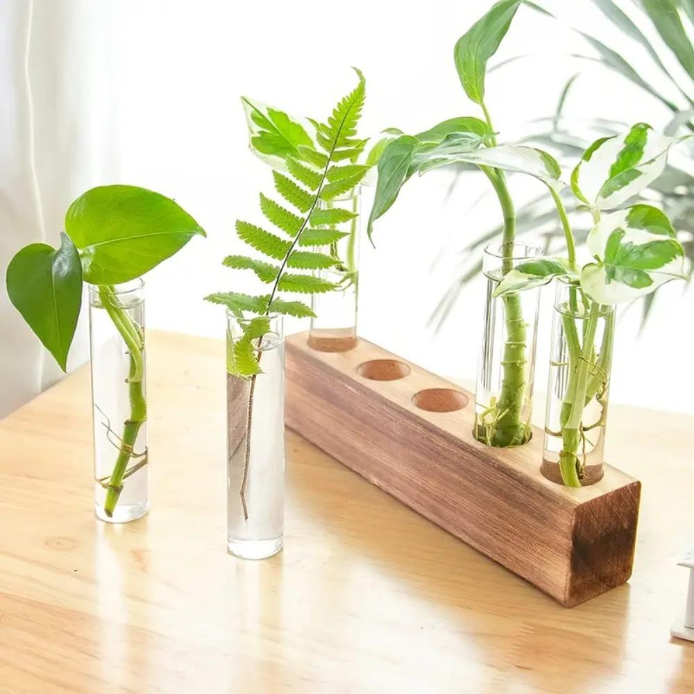 

Transparent Glass Test Tube Vases 3/4/5 Test Glass Tube Vases Home Decor 3 Test