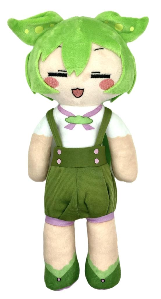 Zundamon Deformed Plush Toy Approx. 30cm (Eyes Closed)