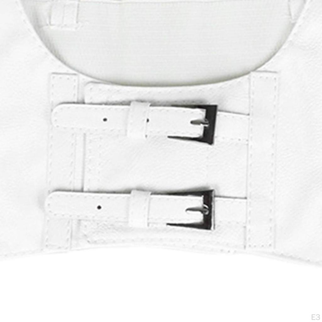 Elastic Women's Waist Belt Underbust Corset Ladies PU Leather Steampunk