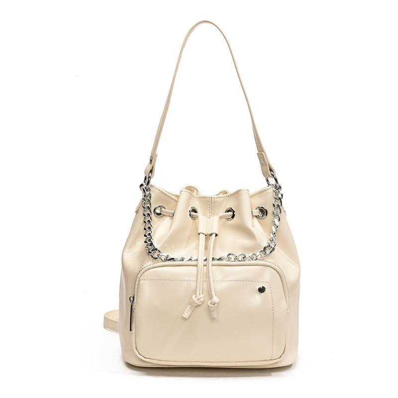 Autumn and Winter New Large-capacity Shoulder Bag Commuting Leisure Simple Fashion Texture Bucket Chain Women's Bag