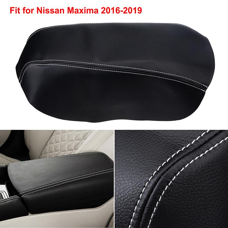 Auto Center Console Armrest Box Cover Leather Protector Pad Interior Accessories Fit for Nissan Maxima 2016-2019