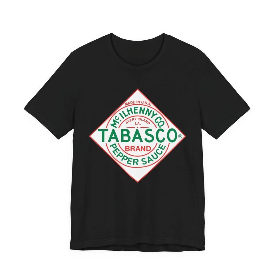 Vintage Tabasco Sauce Logo Unisex T-Shirt Hot Sauce Graphic Tee 4XL