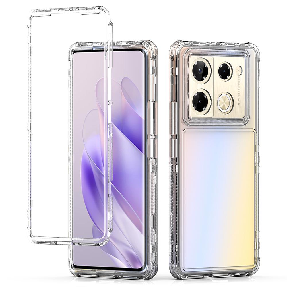 

For Infinix Note 40 Pro 5G/Note 40 Pro+ Case Anti Scratch Acrylic TPU Clear Phone Cover As Shown A