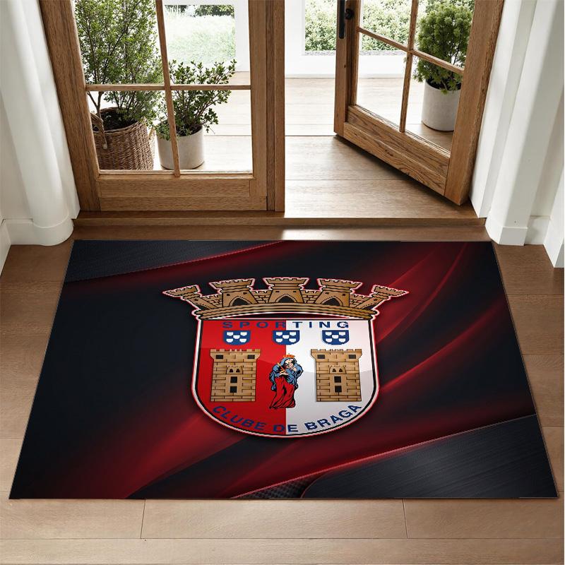 Braga FC Design Crystal Velvet Rug Soft Decorative Mat for Bedroom Entrance