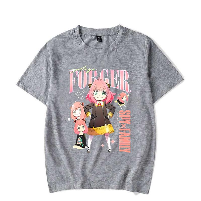 New Anime Anya Forger T-Shirt Women Fashion Harajuku T Shirt Summer Cool Short Sleeve Hip Hop Top Tee