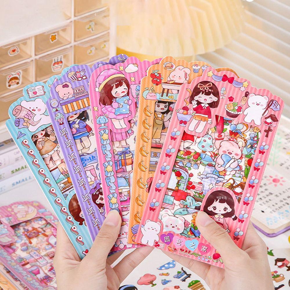 

4 pieces/bag Creative Children s Sticker Waterproof Planner Stickers Manual Account