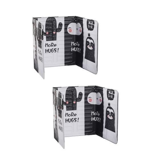 2Pcs 3-Sided Foldable Splatter Guard Aluminum Foil Grease Screen for Stovetop Frying Pan Protects Countertop from Oil Splashes Kitchen Cooking