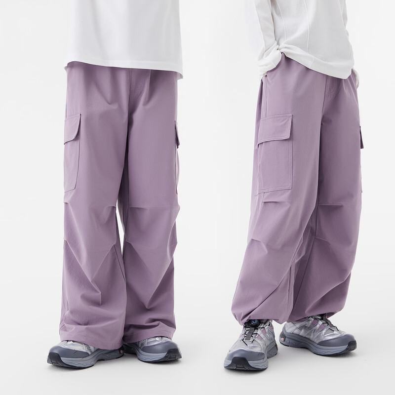 ZUOXI Girls' 2025/2026 Collection Outdoor Cargo Parachute Pants