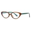 Trendy Small Frame Anti Blue Light Glasses Men and Women Fashion Cat Eyes Versatile Glasses Watching Computers Phones Goggles