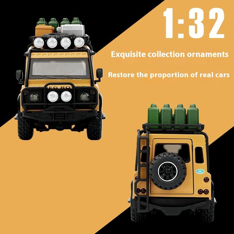 1/32 Land Rover Defender Van Off Road Alloy Diecast Car Model Children's Toys Birthday Gifts Sound and Light Boyfriend Choice