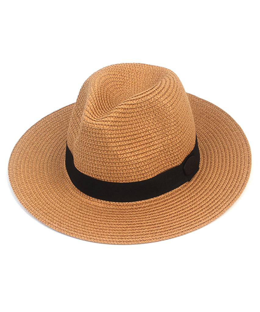 Yunibeosyeolkemiseuteuli Summer Brown Paper Fedora Summer Fedora