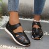 Fashion Ladies Shoes 2025 Brand Closed Toe Women's Sandals Fashion Casual Summer New Plus Size Hollow Out Light Flat Low Heels Zapatos