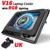 Laptop pressurized air cooler 15.6 inch gaming base computer desk stand V16 type AI smart model hardware monitoring