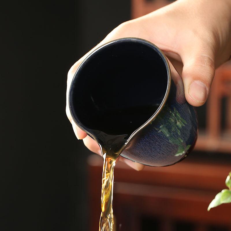 Japanese Ceramic TeaCup Kiln Transformation Fair Cup Chahai Chinese Home Decoration Heat-resistant Kung Fu Tea Accessories New