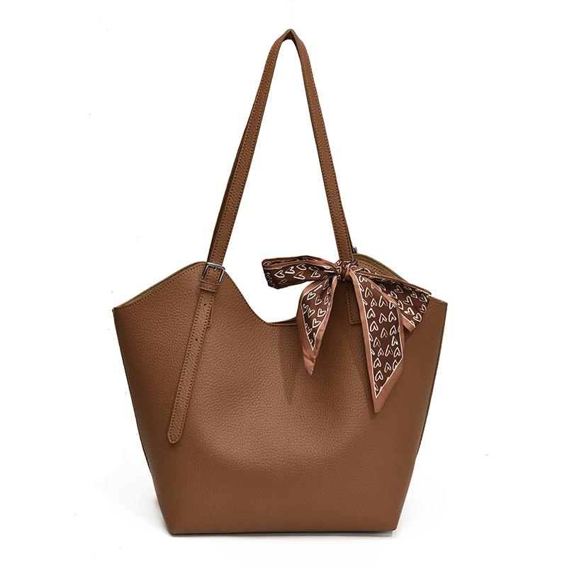 

Женская сумка большой вместимости, элегантная и простая сумка на одно плечо, сумка-ведро, сумка-упаковка, новая