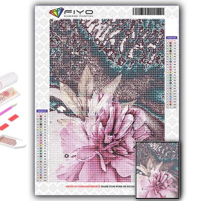 5D DIY diamantové výšivky květin Diamantová malba mozaika domácí dekorace